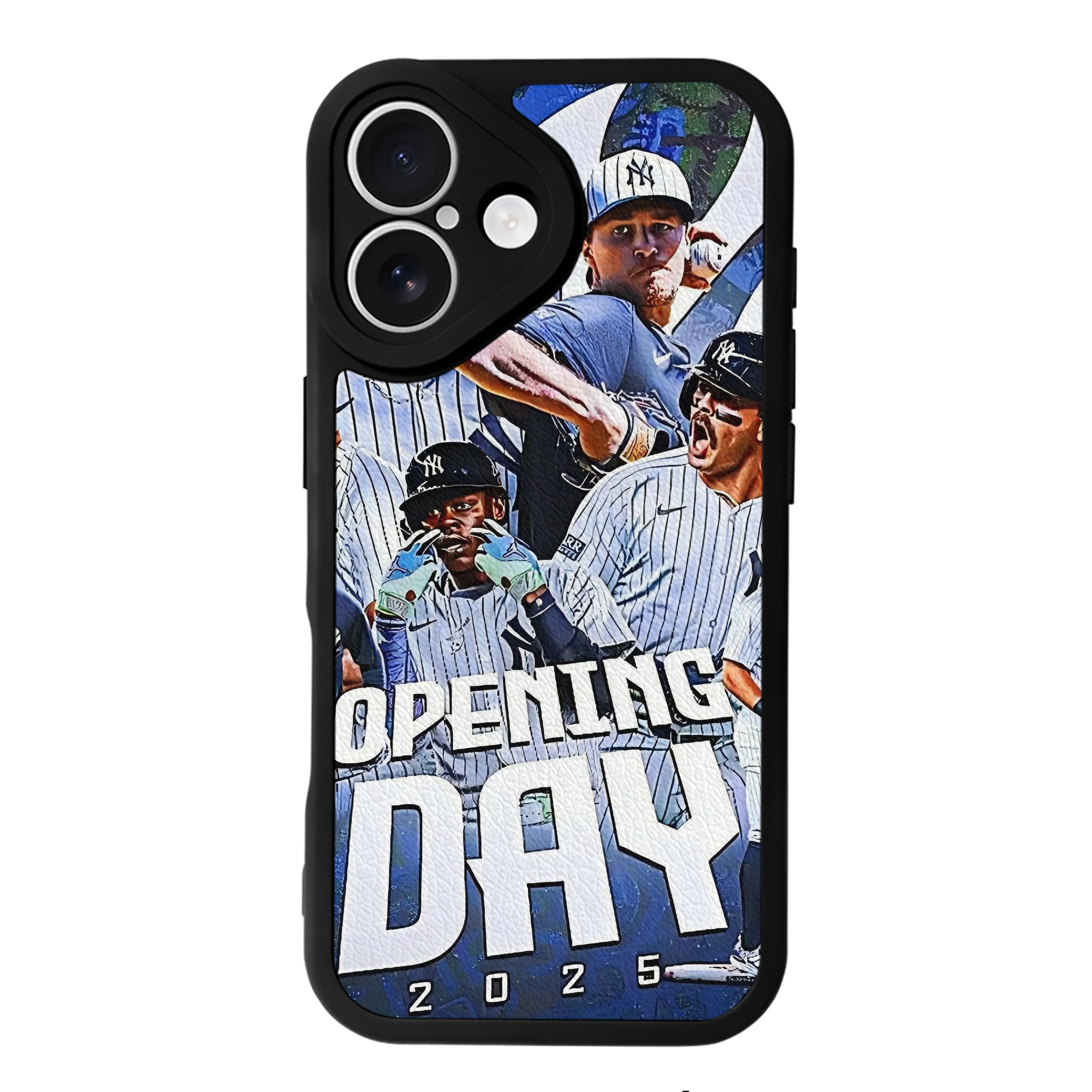 New York Yankees 215 IPhone 16 Silicone Leather Case – UV Print, Lambskin Texture – Perfect Fit, Wireless Charging Compatible, Scratch Resistant, Precise Cutouts – Stylish Protection For IPhone 16